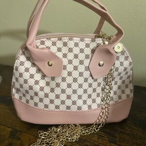 Pink Patterned Women's Handbag